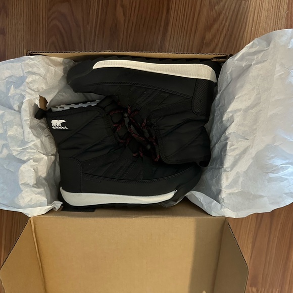 Sorel Kids Black and White Boots - Picture 9 of 10